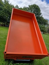 Oxdale 2 ton Trailer . Compact Tractors Old stock stored outside Massey Ferguson