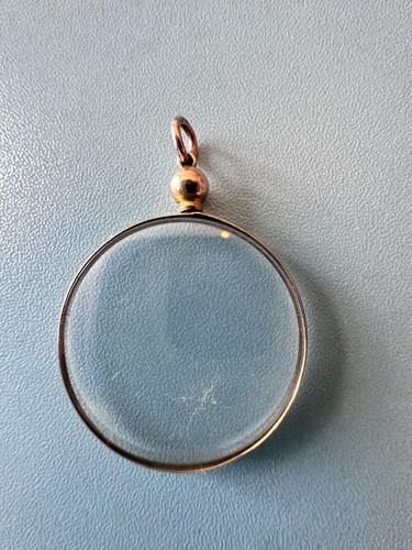 Large antique gold - large, glass