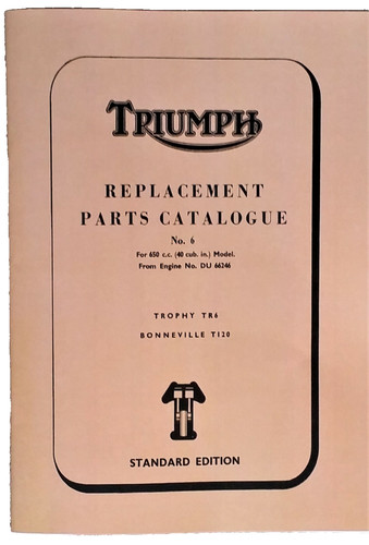 Triumph parts book bonneville - triumph,