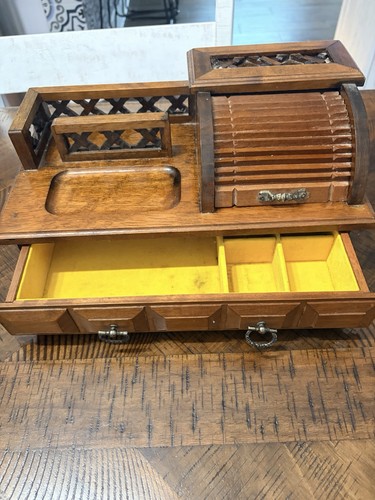 1960 vintage wooden roll top - 1960,