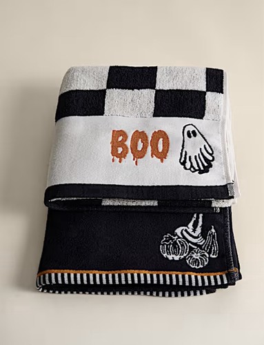 Towels halloween marks - towels,