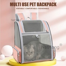 Cat Backpack Pet Carrier Portable Travel Cat Bag Suitable For Outdoor Trips Pink