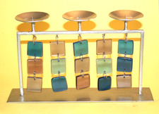 3 Candle Metal/plastic squares