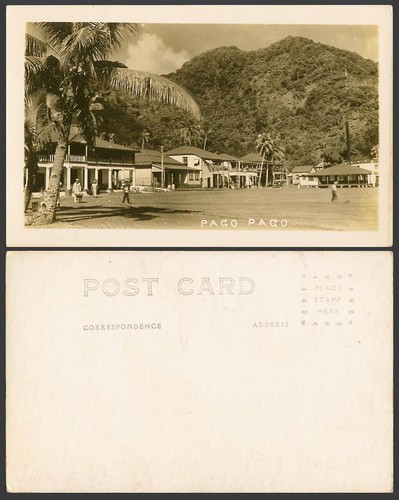 Samoa old real - old, postcard