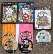 Grand Theft Auto: San Andreas + Vice City + GTA 3 PS2 - PAL