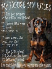 Dachshund My House My Rules