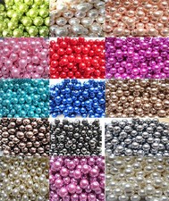 4mm - 14mm Faux Pearl Beads