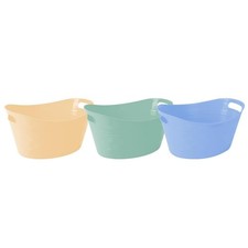Drinks Ice Bucket Set of 3 Blue Yellow Green BBQ Summer Party Outdoor Garden 