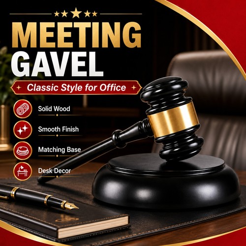 Wooden gavel sound block - wooden,
