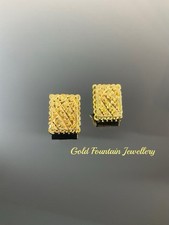 22K 22Ct Gold Filled Stud Earrings Ref:-587