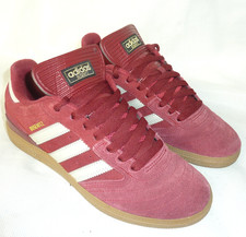 Adidas Originals Busenitz Sneakers Burgundy Suede Trainers Skate Shoes UK 7 Mens