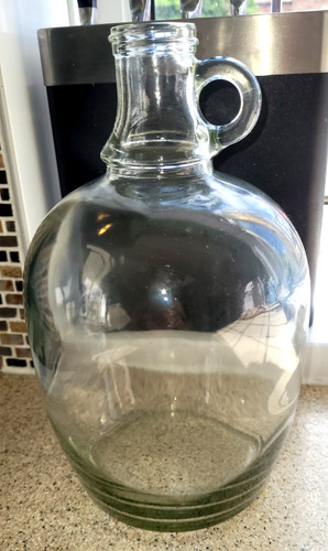 Glass demijohn bottle - glass,