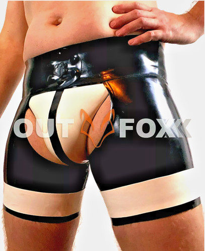 Mens latex chap shorts - mens,