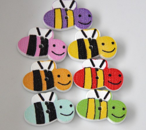 Multi coloured bees wasps