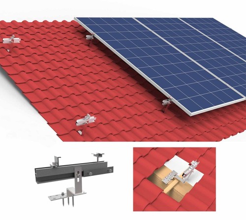 Solar panel tile roof mounting - panel,