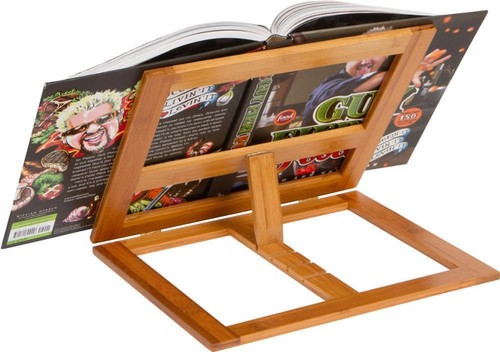 Foldable recipe book stand - book,
