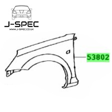 Toyota MR2 MK3 Roadster/Spyder/MR-S 1999 - 2006 Front Left Wing 53812-17100