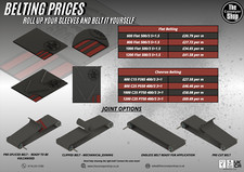 Conveyor belting , rubber flat