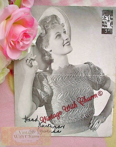 Vintage knitting pattern - vintage,