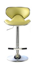 Leather Bar Stools Black Lime