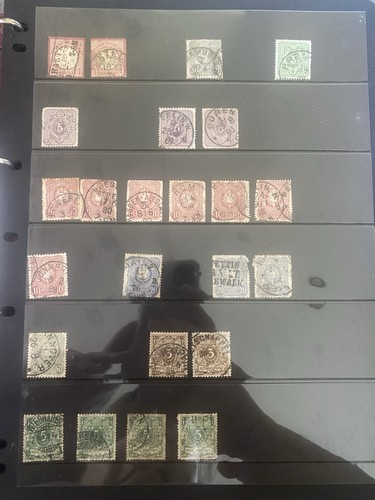 453 old rare german stamps - old,