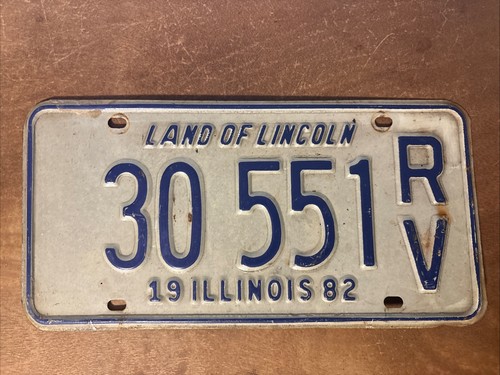 1982 illinois license - 1982, plate