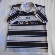 Hull FC Shirt 2008 Home Shirt Black White Rugby League Men's 2XL P&O ISC