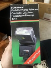 Boxed Vintage Hanimex TZ-2 Thyristor Computer Zoom Bounce Flash : 35mm Film SLR