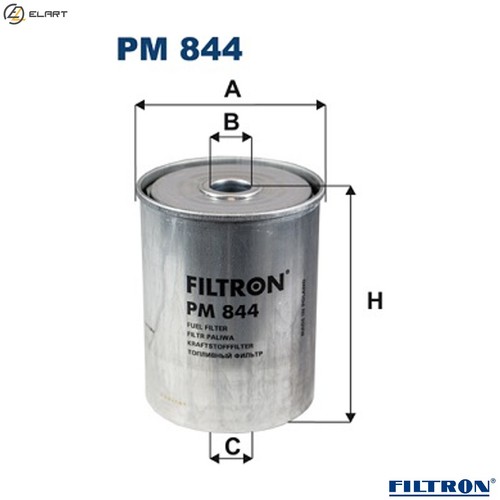 Fuel filter 844 - filter, for