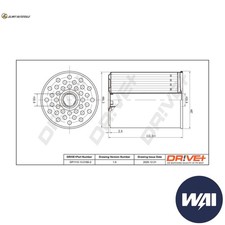 FUEL FILTER DP1110.13.0180 FOR