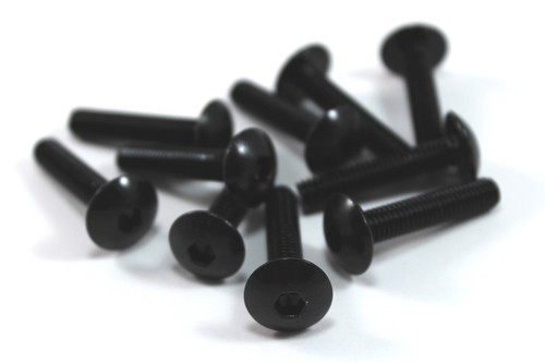 Black aluminium 30mm - black,