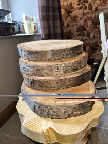 Large rustic log slices - rustic,