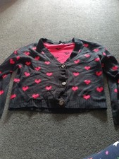 Boohoo Heart Cardigan Size S/M