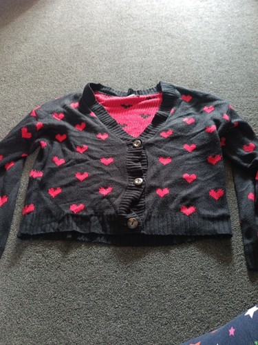 Boohoo heart cardigan - cardigan, size