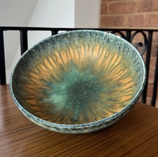 Ruskin Pottery 1932 Dated Footed Bowl Vintage Crystalline