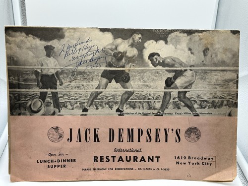 Jack dempsey signed - jack,