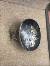 Vintage 925 Sterling Silver Ring Size Adjustable Thai Dancer Siam Boho Unique 