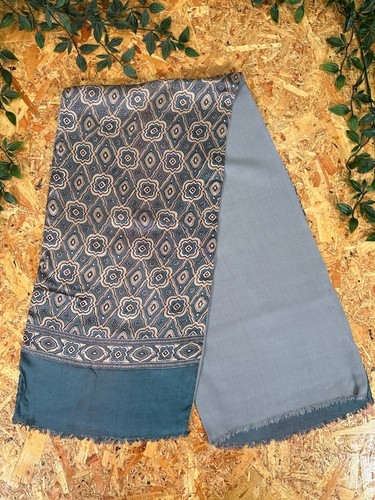 Vintage men blue grey - blue, silk