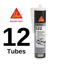 12 X Sika Sikaflex 522 White