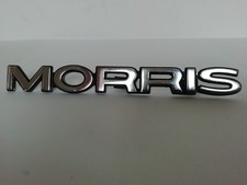MORRIS CLASSIC CAR BADGE,VERY GOOD CHROME ALL PINS INTACT & SPIRE FIXING CLIPS.