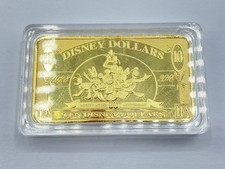 Disney Challenge Coin Disney Dollars $10 Gold 90th Anniversary Mickey Mouse