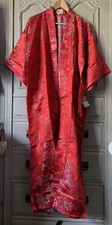 Red Artificial Silk Vintage