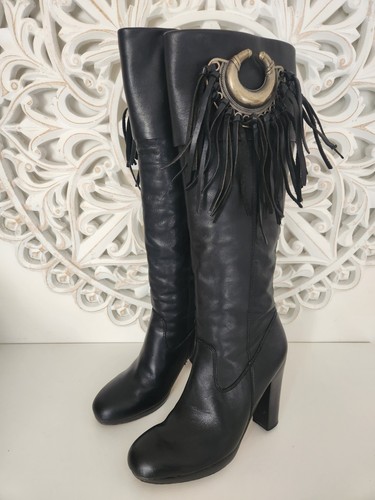 Ash black leather - black,