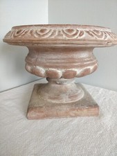  ANTIQUE DECORATIVE CLASSICAL TERRACOTTA URN PLANTER INTERIORS B