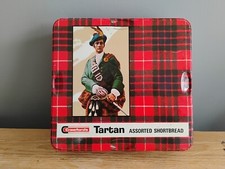 Vintage Square Crawford's Tartan Assorted Shortbread Tin Scottish Design 