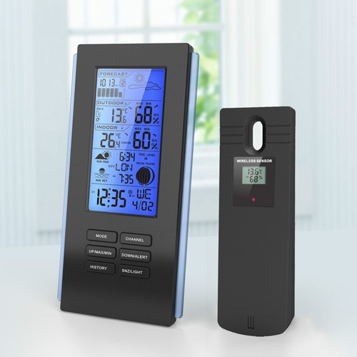 Blue led wireless weather - led,