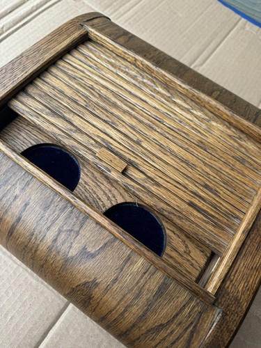 Antique oak asian tambour - antique,