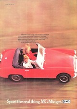 Original 1971 Advert British Leyland MG MIDGET Sports Cars (4) Vintage Print Ad