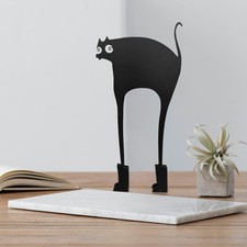Metal Cat Minimalist Art Wall