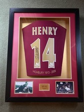 Thierry Henry Signed Arsenal